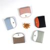 Cartera pequeña de estilo coreano para mujer, ultrafina, semicircular, para tarjetas, plegable, con múltiples ranuras para tarjetas y cierre de cremallera.