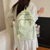 Mochila estilo ins coreano com estampa de estrelas para mulheres, grande capacidade, adequada para meninas do ensino fundamental e estudantes do ensino médio, mochila casual para viagem