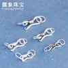 Hebilla de Plata S925 Hebilla S Gancho de Plata Hebilla de Pulsera Hebilla de Collar Hebilla de Cuerda para la Mano Accesorios DIY Cuerda de Collar Hebilla de Anzuelo de Pescado Hebilla de Signo de Interrogación