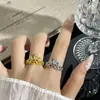 Anillo de Corona de Circonita Gota de Agua Estilo Corte Francés para Mujer Nuevo Diseño de Lote Pequeño Exquisito Versátil Abierto Ajustable
