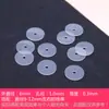 Separador de Perlas de Silicona Suave Antifricción para Collares y Pulseras Ágata Transparente Cristal Manualidades DIY