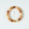 Pulseira Original de Contas Cilíndricas de Raiz de Bodhi de Jade Branco Ecológico para Mulheres Pulseira Gradiente ao Redor do Dedo Macio Wen Brincar Bodhi Prato Corda de Brincar para Homens