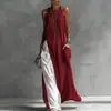 2026 Nuevo Modelo Comercio Exterior Transfronterizo Estación Independiente Moda Femenina Europea y Americana Sin Mangas Holgado Bolsillo Bloque de Color Casual Vestido Off-Shoulder