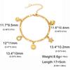 Pulsera de Charms de Concha Estrella Corazón Sol Joyería Mano Acero Inoxidable Accesorios Elegante Regalo de San Valentín Pulsera