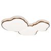 Lámpara de Techo para Sala de Estar Nogal Lámpara Principal para Recibidor Protección Ocular Nube Estilo Mid-Century Lámpara para Dormitorio Toda la Casa Lámparas de Decoración para el Hogar Zhongshan