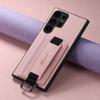 Funda para teléfono Samsung S26Ultra con ranura para tarjetas, S25Plus con correa de muñeca y hebilla de anillo, soporte, funda de cuero Note20