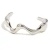 Pulsera Pulsera de Lujo de Alta Gama Accesible Versátil Simple Transfronteriza Europea y Americana Acero Inoxidable Chapado en Oro de 18K Pulsera de Ola Fundida