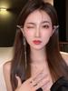 Sentido de celebridad de internet Corea del Sur aretes de borlas para mujer estilo ins personalidad temperamento aretes joyería para la oreja al por mayor