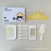 Caixa de presente com conjunto de louças de aniversário, conjunto de cinco peças, pratos de papel para padarias e confeitarias, combinação de talheres e pratos descartáveis