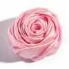 Broche de Flor de Tela de Seda y Satén, Flor de Rosa Coreana Estéreo Hecha a Mano de 5 cm, Accesorios de Joyería de Flor de Mano