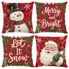 Fundas de Almohada Serie Navideña de Amazon, Cojines de Sofá Estampados de Lino, Fundas de Almohada, Soporte para Personalización con Tu Propio Diseño