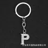 AliExpress comercio exterior popular 26 letras inglesas llavero aleación diamante joyería creativa colgante ventas directas de fábrica