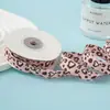 Fita de Veludo com Estampa de Leopardo Europeia e Americana Dupla Face de 1,5 cm Headwear Artesanal Presentes Materiais de Decoração para Embalagens de Panificação e Roupas