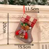 Meias de Natal, Sacolas de Presente de Natal, Meias Pequenas de Natal, Enfeites de Árvore de Natal, Itens Decorativos, Meias de Juta