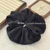 Anillo para el Pelo de Vellón Suave y Ceroso Intestino Grueso Cuerda de Cabello de Gamuza Retro Todo-partido Flor de Cabello Flor de Cabello Cuerda para Atar Cabeza de Bola Elegante Simple Accesorios para el Cabello