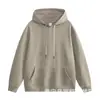 Inverno novo 420g algodão veludo grão olímpico acolchoado blusa de moletom masculina e feminina cor sólida moletom casaco quente moda