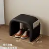 Banqueta para Cambiar Zapatos en la Entrada, Banqueta para Zapatos Estilo Vintage de Lujo Ligero de Gama Alta, Banco Largo Integrado con Almacenamiento y Asiento para la Entrada