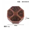Aleación de Zinc PUZZLE Cerebro Ardiente Candado Mágico Nueve Cadenas Hebilla de Inteligencia Candado Kongming Candado Luban Juguete de Inteligencia