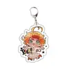 Acuerdo periférico de animación Neverland llavero acrílico colgante transparente joyería transparente linda