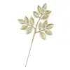 Recortes Dorados con Brillantina Navideña con 15 Hojas, Hojas Redondas Pequeñas con Brillantina Dorada para Decoraciones de Halloween, Carnaval y Navidad
