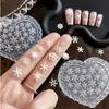 Molde de Silicona para Uñas con Diseño de Copo de Nieve Navideño 3D Gel UV DIY Decoración de Uñas Portátil Molde para Tallado Venta al por Mayor