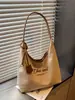 Bolsa de lona estilo coreano, casual y de gran capacidad, artística y de nicho, bolsa de hombro con sensación de alta gama, bolso de mano para mujer moderno y simple