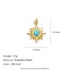 Accesorios DIY Transfronterizos Europeos y Americanos Colgante Acero Inoxidable Chapado en Oro de 18K Caballito de Mar Lazo Estrella de Cinco Puntas Botas de Cowgirl Colgante para Mujeres