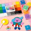 Set completo de materiales para hacer cuentas con paleta de colores, juguete educativo de cuentas para armar
