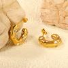 Pendientes de Estilo Nuevo Europeos y Americanos, de Moda y Elegantes, Pendientes con Incrustaciones de Diamantes para Mujer, Pendientes de Acero Inoxidable de Color Mixto Turquesa, Comercio Exterior