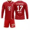 2627 Camiseta de Manga Larga Kit de Fútbol 10 Musiala 9 Kane Deportes Bayern Número de Casa 17 Camiseta Olise
