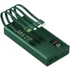 Certificado 3C 22.5W Carga Súper Rápida Power Bank Gran Capacidad 20000mAh Cables Incorporados Cuatro Portátil Suministro de Energía Móvil