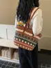 Bolso de paja estilo vacacional para mujer, nuevo bolso de hombro tejido para la playa de gran capacidad, verano 2026