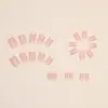 Uñas Cuadradas Europeas Portátiles Rosa Claro Gradiente Dulce y Suave Uñas Postizas Estilo Ins Europeo y Americano Producto Terminado Venta al por Mayor