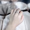 Anillo femenino al por mayor de joyas de cobre blanco más vendidas transfronterizas de Tiktok, anillo europeo y americano con personalidad de circonita de tres filas, anillo de diamantes para mujer