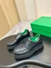 Zapatos de hombre Cross-border BV de cuero genuino con puntera redonda grande, suela gruesa, cordones, zapatos casuales de cuero, zapatos de trabajo para hombre de moda que aumentan la altura, para uso diario