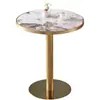 Mesa de Negociação Redonda de Rocha de Luxo Nórdico Mesa Redonda Simples Moderna Mesa de Recepção Mesa de Varanda Mesa de Negociação e Conjunto de Cadeiras para Escritório de Vendas