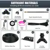 Nuevo Producto Set de Riego Automático para Flores de Jardinería de 6 mm con Boquilla Atomizadora Universal Ajustable Aspersor de Refrigeración de Riego en Stock