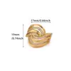 Anillo de Lujo con Incrustaciones de Diamantes Chapado en Oro de 18 Quilates para Mujer, Líneas Geométricas de Ins Vintage, Anillo Abierto Simple Cruzado, No se Desvanece