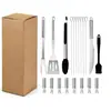 Amazon Transfronterizo Set de Parrilla de Acero Inoxidable para Camping al Aire Libre Herramienta Combinada para Barbacoa Set de Parrilla para Barbacoa al Aire Libre