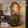Divisor de Pantalla Tejido de Ratán Madera Maciza Usado Sala de Estar Entrada Directamente Frente a la Puerta Pantalla Base Pasillo Dormitorio Nuevo Estante de Almacenamiento de Arte