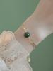 Sui Li * Natural Hetian pulseira de jade ins nicho design leve luxo espiga de trigo Coringa 2022 novas mulheres