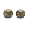 Dados de cristal natural de 15 mm, dados de seis caras de ágata y jade, grabados con números, accesorio para juegos de mesa de ocio y entretenimiento, artículo decorativo