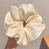 2026 Novo Estilo Estilo Floresta Elástico Alto Prendedor de Cabelo com Laço Preguiçoso, Corda de Cabelo para Rabo de Cavalo em Tecido de Renda para Mulheres