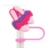 Tampa de Canudo Rosa Barbie Copo com Alça 40oz Tirano do Gelo Porta-Copos de Carro Tampa de Canudo Tampa de Silicone Decorativa Anti-Poeira