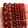 Ágata Roja Natural de Grado A Cuentas Sueltas Cuentas Redondas de Ágata Roja Accesorios para Joyería DIY Pulsera para Hombres y Mujeres Venta al por Mayor