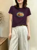 Camiseta de algodão canelado 220g para mulheres, venda direta do mercado da Rua Treze de Guangzhou, top justo de manga curta, fornecimento exclusivo da segunda leva de verão