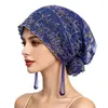 Artículo de Boutique de Alta Gama Encaje Bordado Floral Exquisito Borla Pañuelo para la Cabeza Sombrero Premium Hecho a Mano