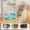 Prateleira de Armazenamento para Classificação de Assuntos Porta-livros de Mesa Estante em Camadas Porta-arquivos de Mesa para Estudante Prateleira de Armazenamento de Livros Uso Doméstico