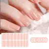 Pegatinas para Uñas de Color Sólido Estilo Nuevo Europeo y Americano, Pegatinas Completas de Película de Esmalte de Uñas, Pegatinas con Logo de Marca Grande, Colores Fantasía Dulces, Dulces y Lindas
