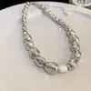 Colar de Pérolas de Água Doce em Formato de Coração Cravejado de Diamantes Corrente de Clavícula de Luxo Leve de Nicho Alta Qualidade Moda Versátil Colar de Temperamento Atacado